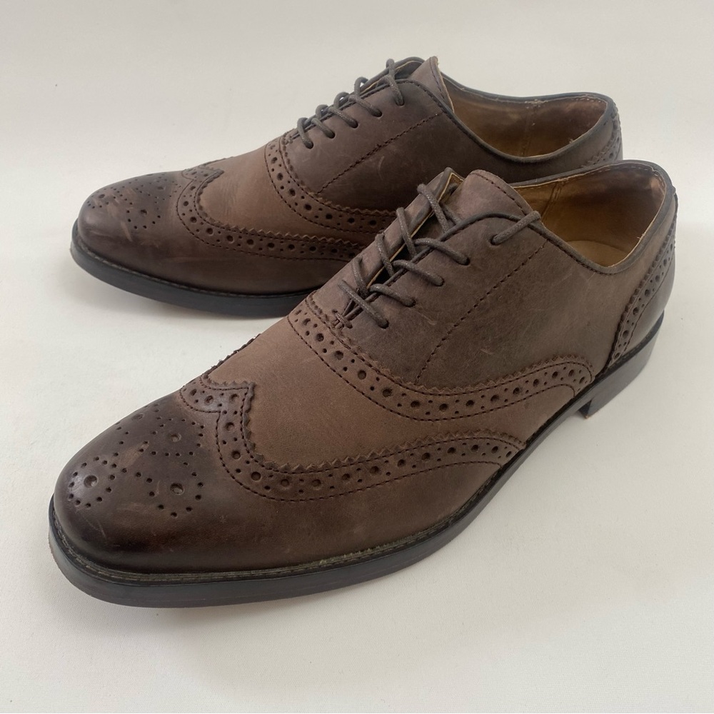 Polo Ralph Lauren Damoin Wing Tip Oxford Lace Up Men’s Shoes 8.5 D